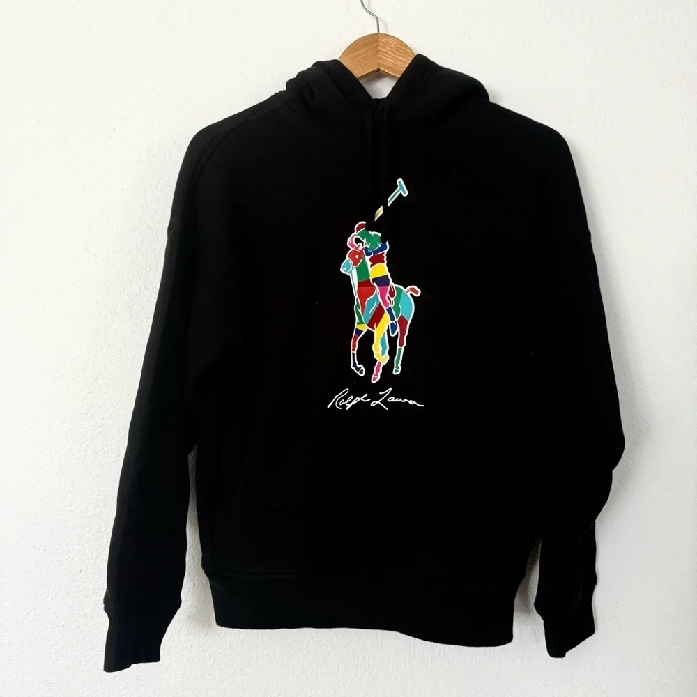 POLO RALPH LAUREN Men Big Pony Fleece Hoodie. XS